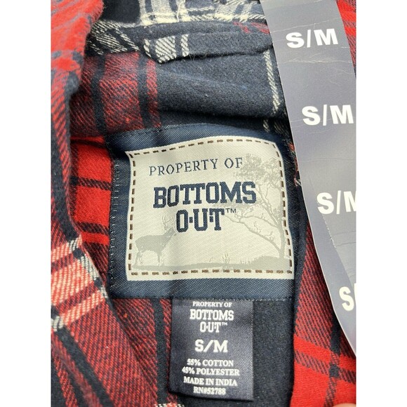 Bottoms Out Flannel Shawl Collar Robe Men’s Small Medium NWT - Picture 9 of 10